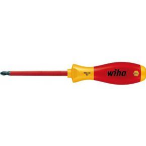 Wiha Schroevendraaier | maat PZD 1 | klinglengte 80 mm VDE geïsoleerd | 1 stuk - 00878 00878
