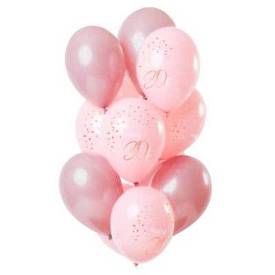 Ballonnen Set 50 Jaar Roze Premium - 12 Stuks