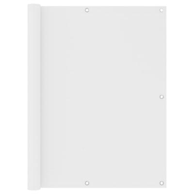 VidaXL Balkonscherm 120x400 cm oxford stof wit