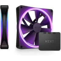 NZXT F140 RGB DUO - 140mm RGB Fan - Twin - Black - thumbnail