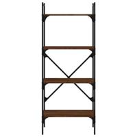 Boekenkast 4-laags 56x31,5x138,5 cm bewerkt hout bruineiken - thumbnail