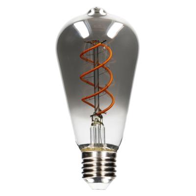 LED Lamp smokey E27 - Nostalgisch retro - Dimbaar warm wit licht - Edison ST64