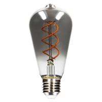LED Lamp smokey E27 - Nostalgisch retro - Dimbaar warm wit licht - Edison ST64 - thumbnail