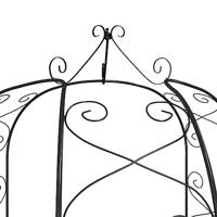 Tuinboog 180x255 cm staal zwart - thumbnail
