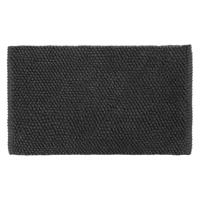 Differnz Popcorn badmat geschikt voor vloerverwarming 100% katoen 50 x 80 cm zwart - thumbnail