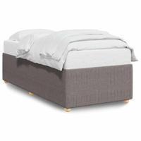 Bedframe zonder matras 80x200 cm stof taupe - thumbnail