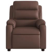 Fauteuil verstelbaar kunstleer bruin - thumbnail