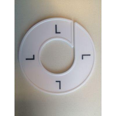 Maatring wit/zwart L