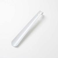 Schoenlepel van hoogwaardig staal 31 cm wit - thumbnail