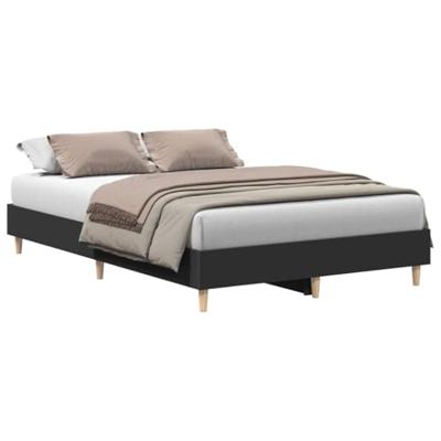 Bedframe zonder matras 120x190 cm spaanplaat zwart