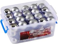 Lifetime Kerstballen set in box - 70 ballen - Plastic / Kunststof | Zilver - thumbnail
