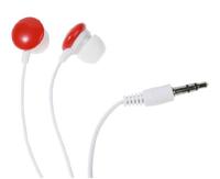 Vivanco SR 3 red in-ear stereo oordopjes (3,5 mm jackstekker, 1,2 m) rood - thumbnail