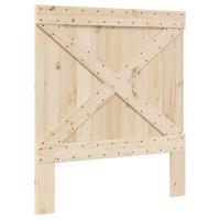 Bedframe met hoofdbord massief grenenhout 90x200 cm - thumbnail