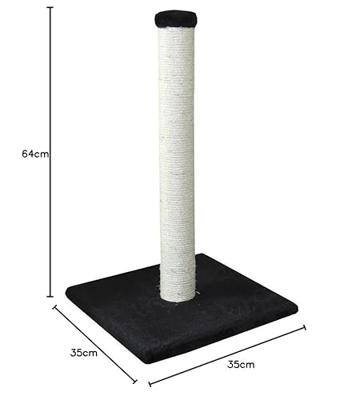 Nobby Krabpaal Classic BARI, zwart, 35 x 35 x 64 cm, 1 stuk