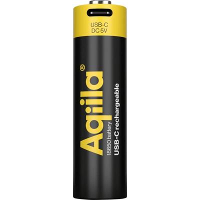 Aqiila 18650 Oplaadbare batterij (USB-C) Li-ion 2000 mAh 3.7 V 1 stuk(s)