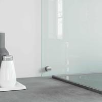 VidaXL Spatscherm keuken 100x60 cm gehard glas transparant - thumbnail