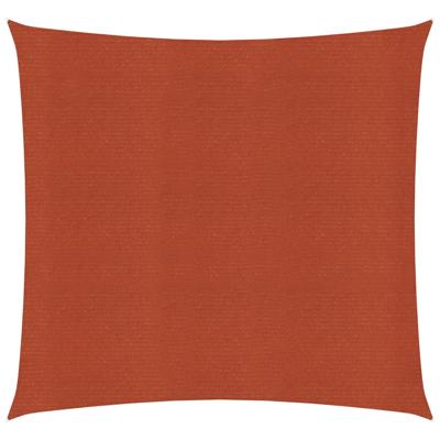 VidaXL Zonnezeil 160 g/m² 2x2 m hdpe terracottakleurig