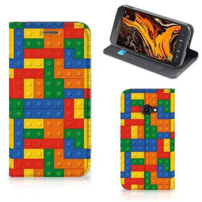 Samsung Galaxy Xcover 4s | Hoesje met Magneet | Blokken