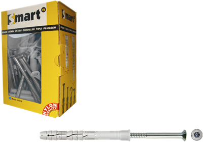 Pgb-Europe smart | raamplug +schroef vzk tx ø 10x120 nzn | 25 st sm0rptn01100120e