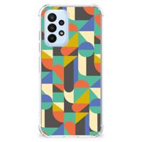 Samsung Galaxy A23 Doorzichtige Silicone Hoesje Funky Retro - thumbnail