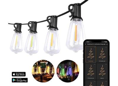 FlinQ Smart Lichtsnoer - LED Lichtslinger voor Buiten - 15 meter