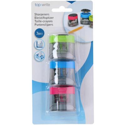 Puntenslijper Kleur, 3st. Puntenslijper Kleur, 3st.