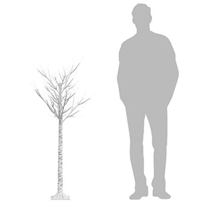 VidaXL Kerstboom wilg met 140 blauwe led&apos;s binnen en buiten 1,5 m