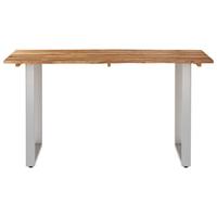 Eettafel 140x70x76 cm massief acaciahout - thumbnail