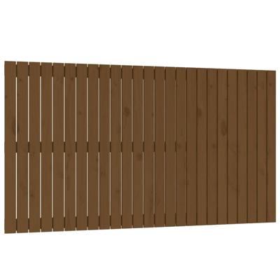 Wandhoofdbord 159,5x3x90 cm massief grenenhout honingbruin