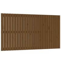 Wandhoofdbord 159,5x3x90 cm massief grenenhout honingbruin - thumbnail