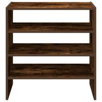 Schoenenrekken 2 st stapelbaar 60x30x30,5 cm gerookt eikenkleur - thumbnail