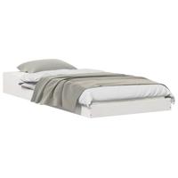 Bedframe Wit 90 x 200 cm Massief grenenhout - thumbnail