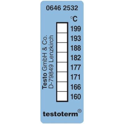 testo testoterm Temperatuurmeetstrip 161 tot 204 °C Inhoud10 stuk(s) testo testoterm Temperatuurmeetstrip 161 tot 204 °C Inhoud10 stuk(s)