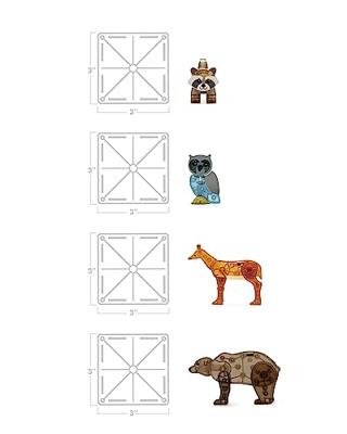 Magna-Tiles Forest Animals 25 stuks Magna-Tiles Forest Animals 25 stuks