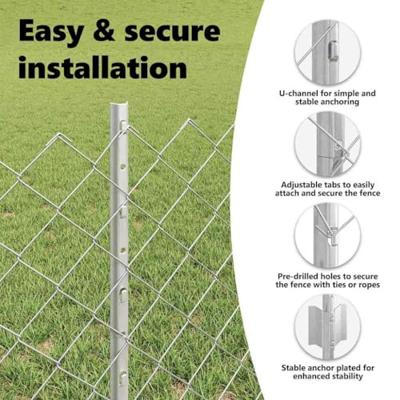 VidaXL Hek met paal zilver 0,6 x 25 m staal