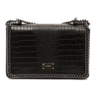 TRUSSARDI D66TRC1009-NERO Dames Handtas Leer Zwart 300mmx200mm - thumbnail