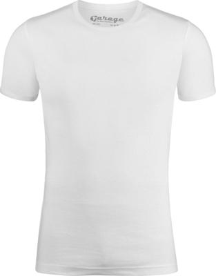 Garage Semi Bodyfit T-shirt R-neck Basic T-shirts White