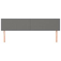 Hoofdborden 2 st 90x5x78/88 cm stof donkergrijs - thumbnail