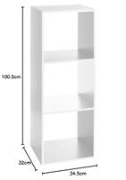 Planken 5five Simply Smart Wit Hout 34,4 x 32 x 100,5 cm - thumbnail