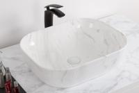 SaniGoods Bella waskom 50x14cm licht marmer - thumbnail