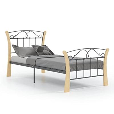 Bedframe metaal zwart 90x200 cm