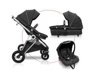 BabyGO Kinderwagen Halime AIR (zwart) - thumbnail