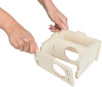 TRIXIE KNAAGDIERHUIS 2 KAMERS ONBEHANDELD HOUT NATUREL 20X20X10 CM - thumbnail