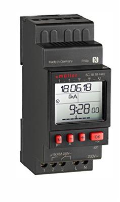 Müller SC 18.10 easy 230V 50-60Hz DIN-rail schakelklok 230 V/AC 4000 W Müller SC 18.10 easy 230V 50-60Hz DIN-rail schakelklok 230 V/AC 4000 W