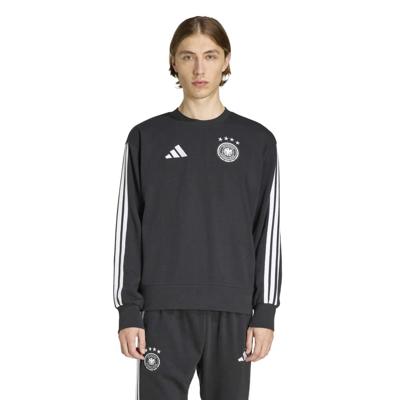 adidas Duitsland DNA Crew Sweater 2026-2028 Zwart Wit adidas Duitsland DNA Crew Sweater 2026-2028 Zwart Wit