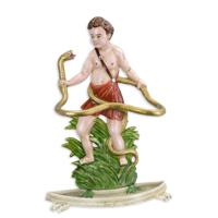 Gietijzeren hercules en slang paraplubak - thumbnail