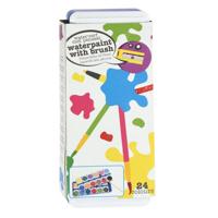 Waterverf 24 kleuren inclusief kwast - thumbnail
