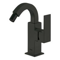 Bidetmengkraan Tres Cuadro Exclusive met Hendel Gebogen Uitloop 11,5 cm Mat Zwart Tres - thumbnail