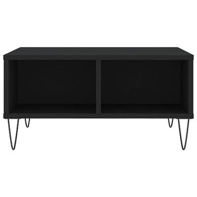 Salontafel 60x60x30 cm bewerkt hout zwart