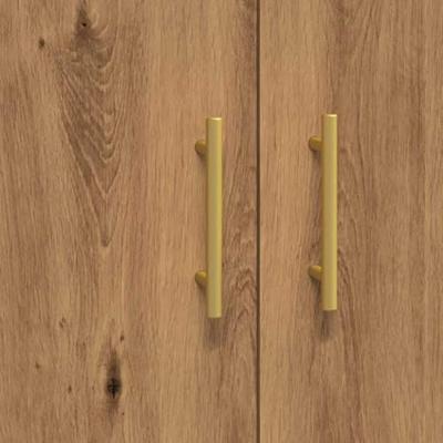 Dressoir 69,5x34x90 cm bewerkt hout artisanaal eikenkleur Dressoir 69,5x34x90 cm bewerkt hout artisanaal eikenkleur